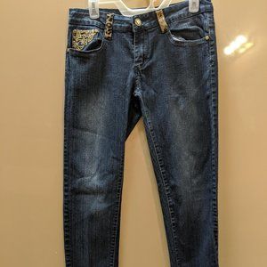 Tough Club women's jeans with rhinestones & decor